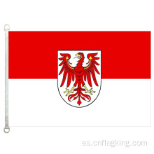 Bandera de Brandeburgo de 90 * 150 CM Bandera de Brandenburgo de poliéster 100%